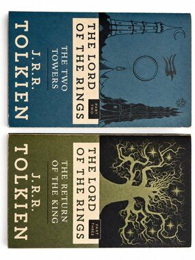 J.R.R. Tolkien Lord of the Rings Paperback Books 2 & 3 Bundle